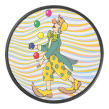 Funny Clown Playing With Colorful Balls