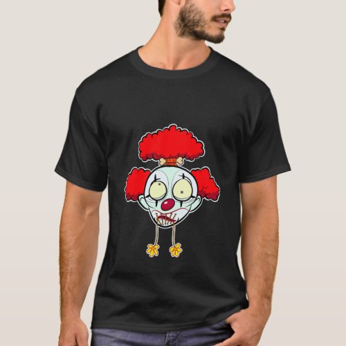 Funny Clown Shrunken Head T_Shirt