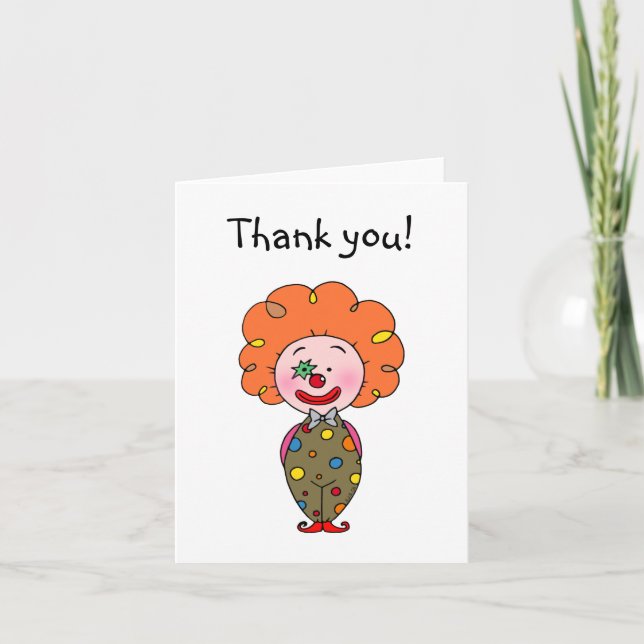 Funny clown thank you (Front)