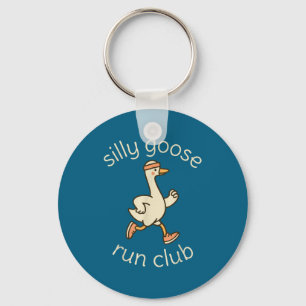 Funny Club Sport Silly Marathon Gymer Running Goos Keychain