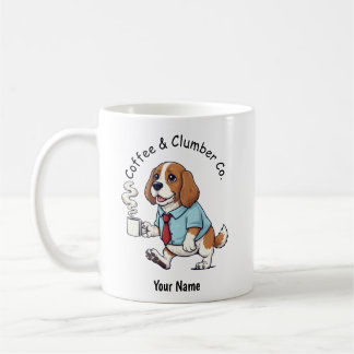 Funny Clumber Spaniel Dog  Business Suit Coffee  Coffee Mug
