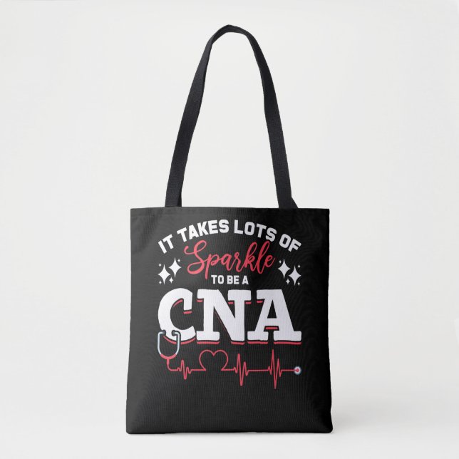 Funny CNA Nurse Certified Nursing Assistant Tote Bag (Front)