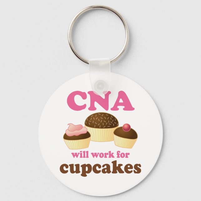 Funny CNA  or Certified Nursing Assistant Keychain (Front)