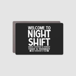 Funny CNA Shirt Funny Night Shif Car Magnet