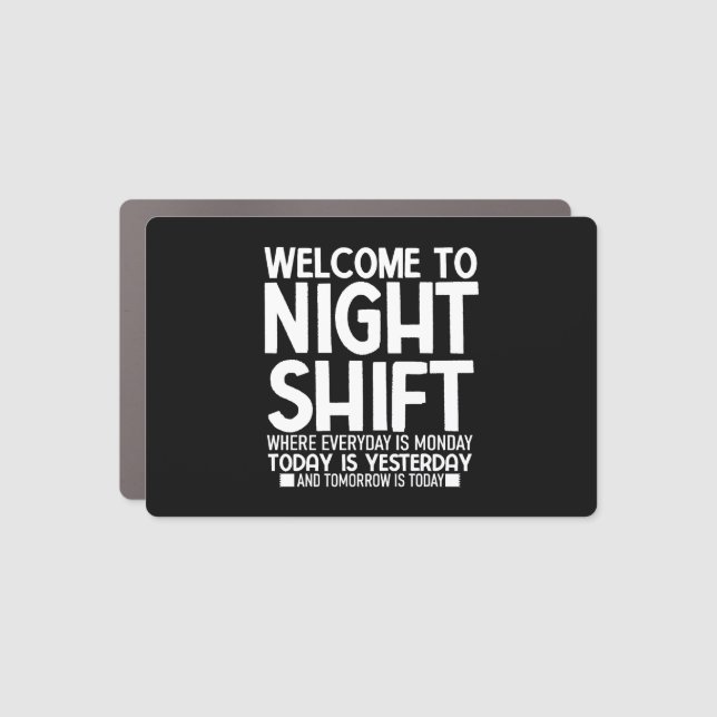 Funny CNA Shirt Funny Night Shif Car Magnet (Front)