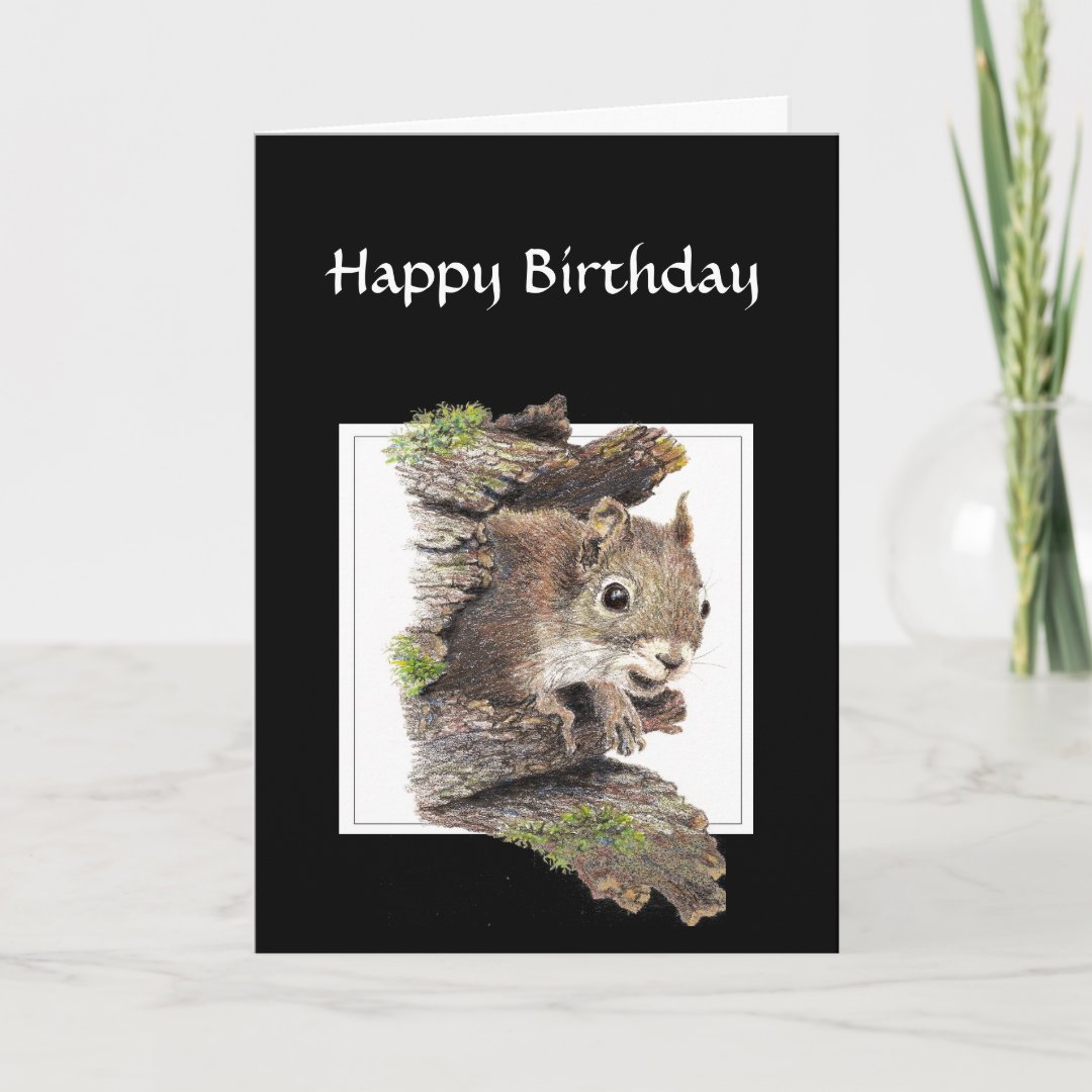 Funny Co worker Birthday, Sense of Humor, Squirrel Card | Zazzle