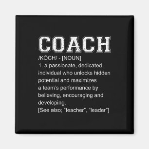 Funny Coach Definition Bysebyll Footbyll Teacher S Magnet
