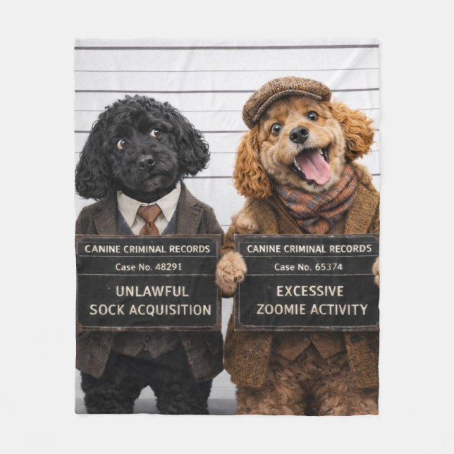 Funny Cockapoo Blanket | Dog Owner Gift (Front)