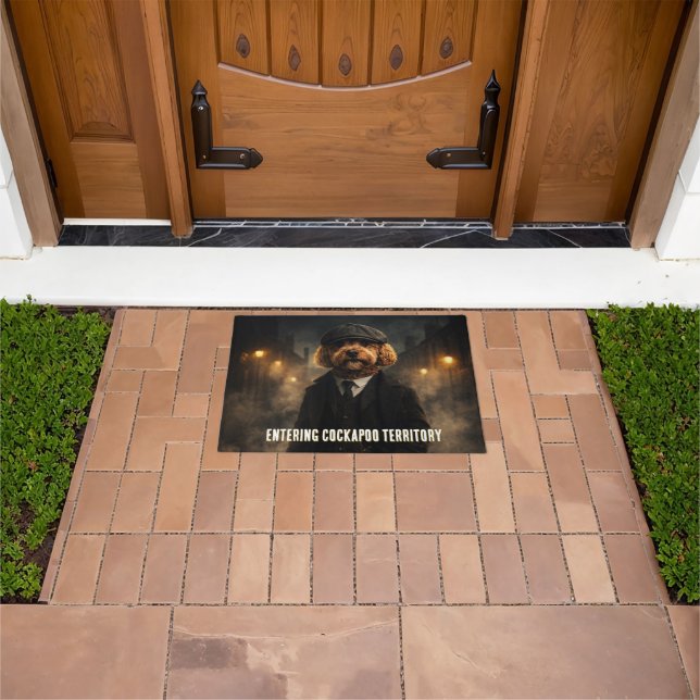 Funny Cockapoo Doormat Dog Door Mat Gift (Outdoor)