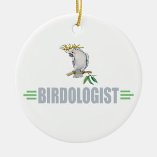 Funny Cockatiel Ceramic Ornament