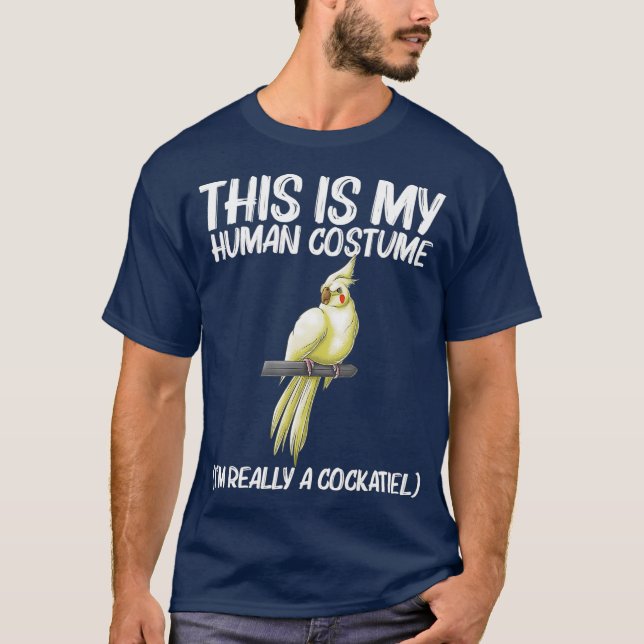 Funny Cockatiel Gift For Men Women Bird Parrot T-Shirt (Front)