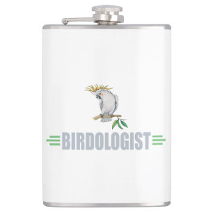 Funny Cockatiel Lover's Hip Flask