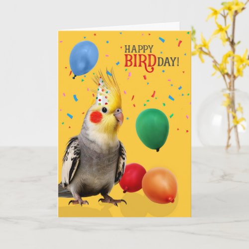 Funny Cockatiel Parrot Birthday Humor