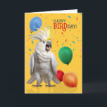 Funny Cockatoo Parrot Birthday Humor Card<br><div class="desc">You can almost hear this cute Cockatoo saying "Happy BIRDday!" when you send off this perfect birthday card for a parrot lover.</div>