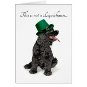 Funny Cocker Spaniel Leprechaun Card (Front)
