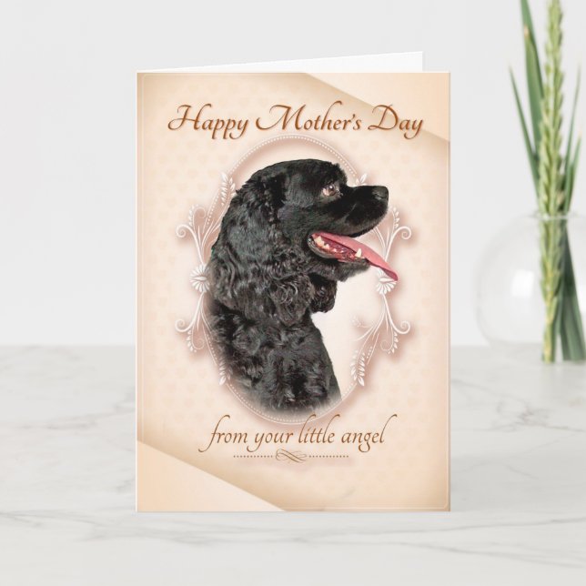 Funny Cocker Spaniel Mother's Day Card (Front)