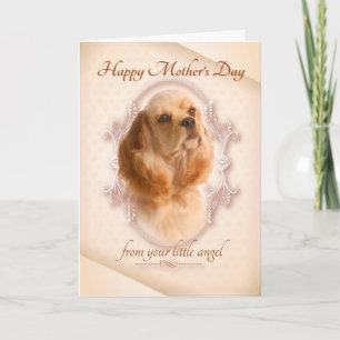 Funny Cocker Spaniel Mother's Day Card