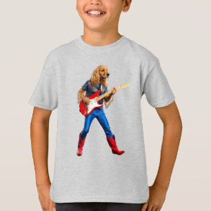Funny Cocker Spaniel Rock Star Kids' T-Shirt