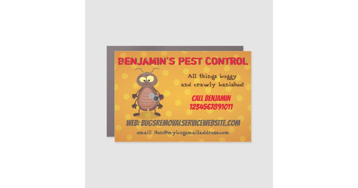 Funny cockroach insect pest control business car magnet | Zazzle Funny cockroach insect pest control business car magnet | Zazzle
