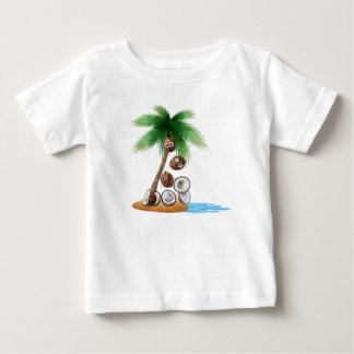 Funny Coconut Chaos – Humorous Palm Tree Baby T-Shirt