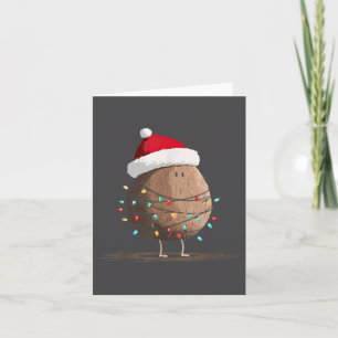 Funny Coconut Christmas Graphics Lights Lover  Card