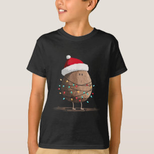 Funny Coconut Christmas Graphics Lights Lover  T-Shirt