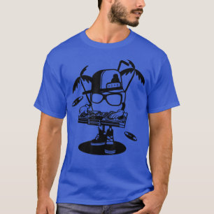 Funny Coconut DJ Cartoon night clubs, Party Cool C T-Shirt
