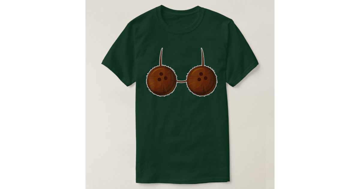 Funny Coconut Summer Coconuts Bra Funny Halloween T-Shirt