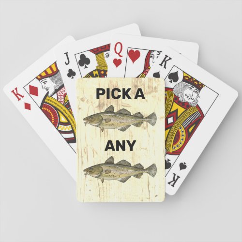 Funny Cod Fishing Pun Pick a Card Joke 
