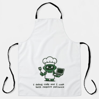 Funny Coder Apron — I Cook Like I Code
