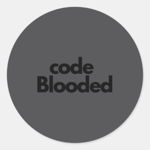 Funny Coder Computer Programmer Classic Round Sticker