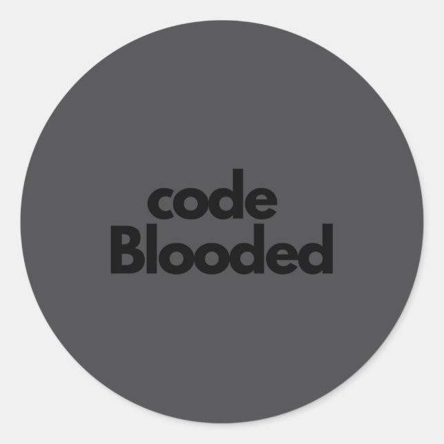 Funny Coder Computer Programmer  Classic Round Sticker (Front)