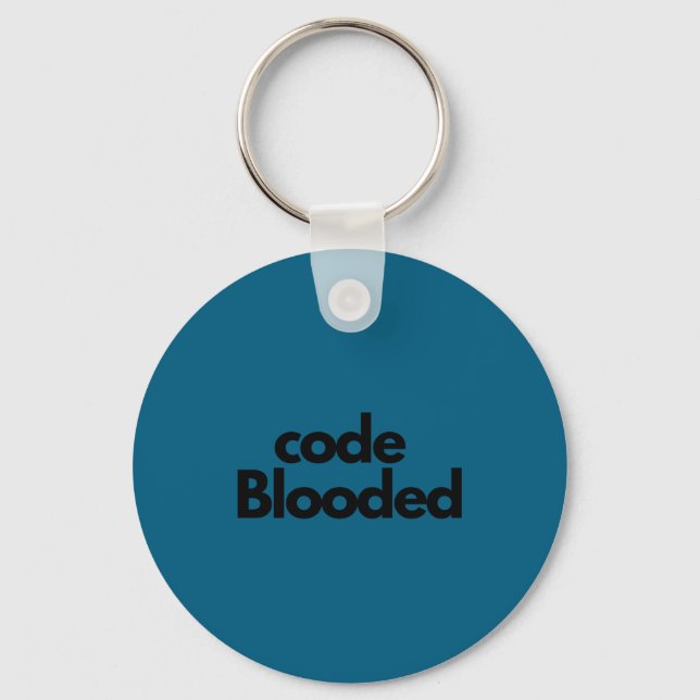 Funny Coder Computer Programmer  Keychain (Front)