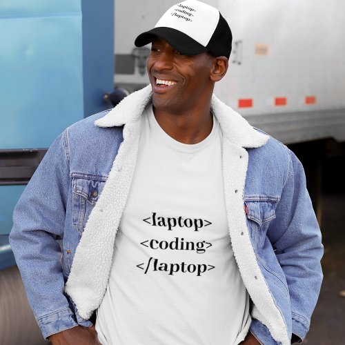 Funny Coding Laptop  T_Shirt
