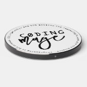 Funny Coding Mage Geek Chic Wireless Charger (Front 2)