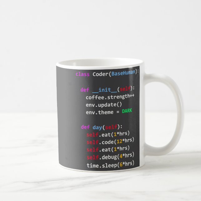 Funny Coding Python Cl Eat Code Sleep  Coffee Mug (Right)