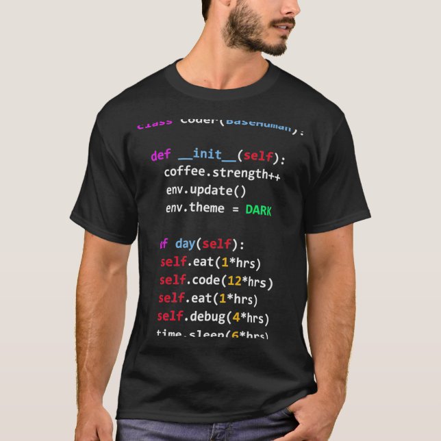 Funny Coding Python Cl Eat Code Sleep  T-Shirt (Front)