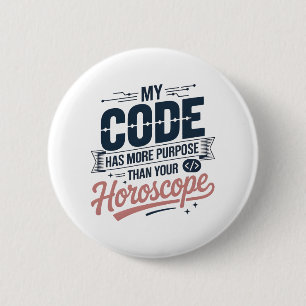 Funny Coding Quote AI Programmer Design Button