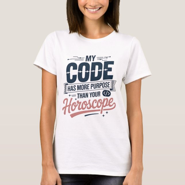 Funny Coding Quote AI Programmer Design T-Shirt (Front)