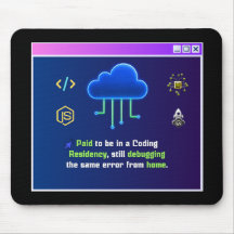 Funny Coding Residency,Retro Synthwave Neon Hacker