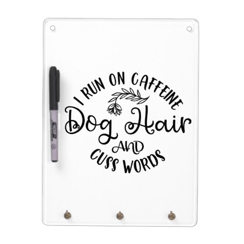 Funny Coffe And Dog Lover Design Dry Erase Board