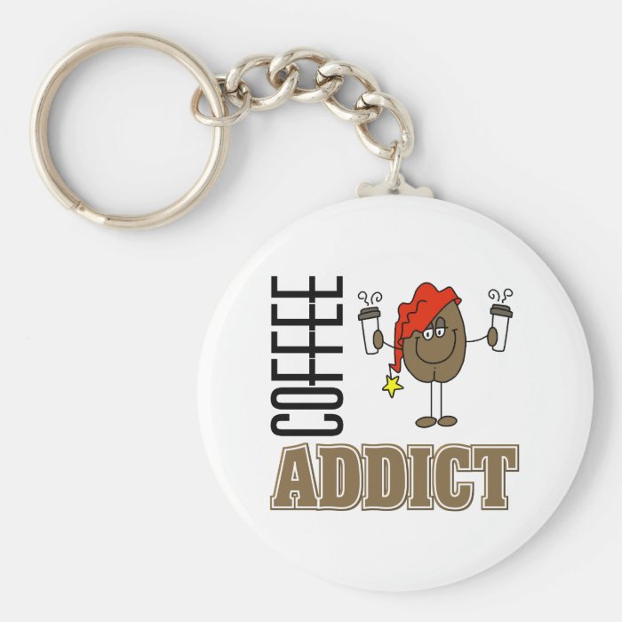 Funny Coffee Addict Keychains