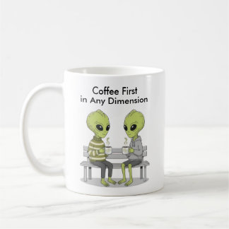 Funny Coffee and Aliens Mug