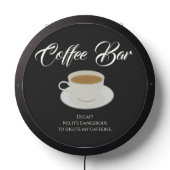 Funny Coffee Bar LED Sign (Lights Off)