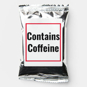 Funny coffee caffeine play on words typography coffee drink mix