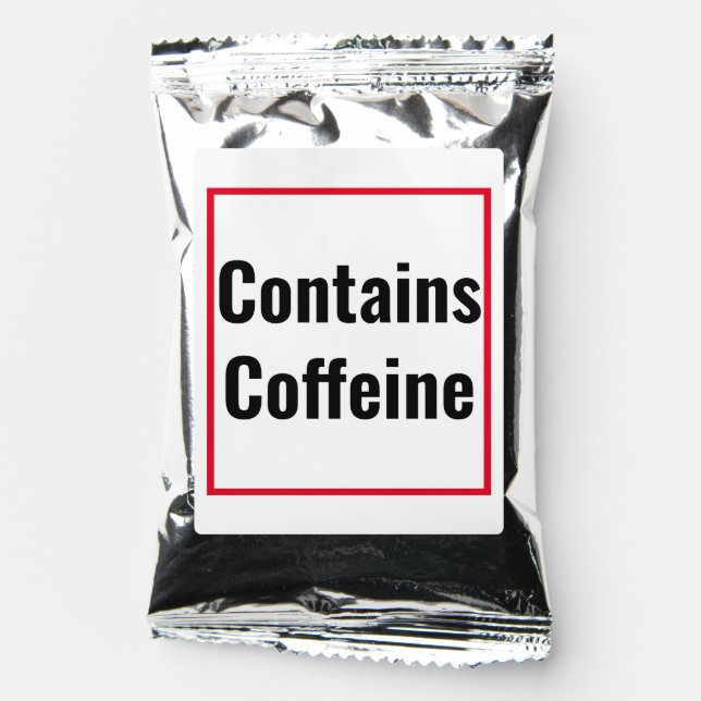 Funny coffee caffeine play on words typography coffee drink mix (Front)