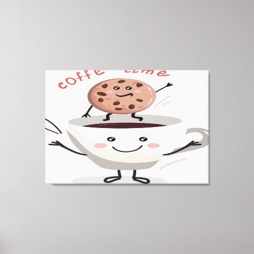 Funny Coffee Canvas Print