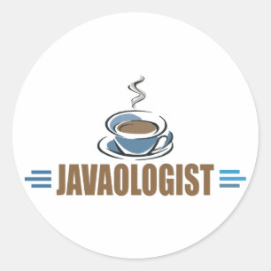 Funny Coffee Classic Round Sticker