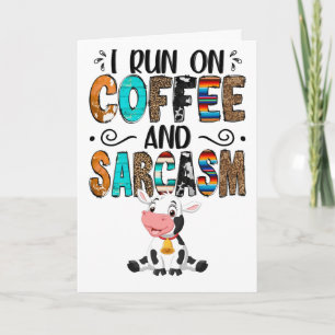 funny Coffee Cow card