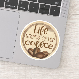Funny coffee Die Cut Sticker Decal